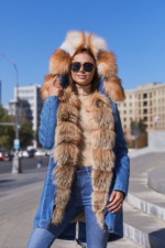 Парка П-26ех синий+голд