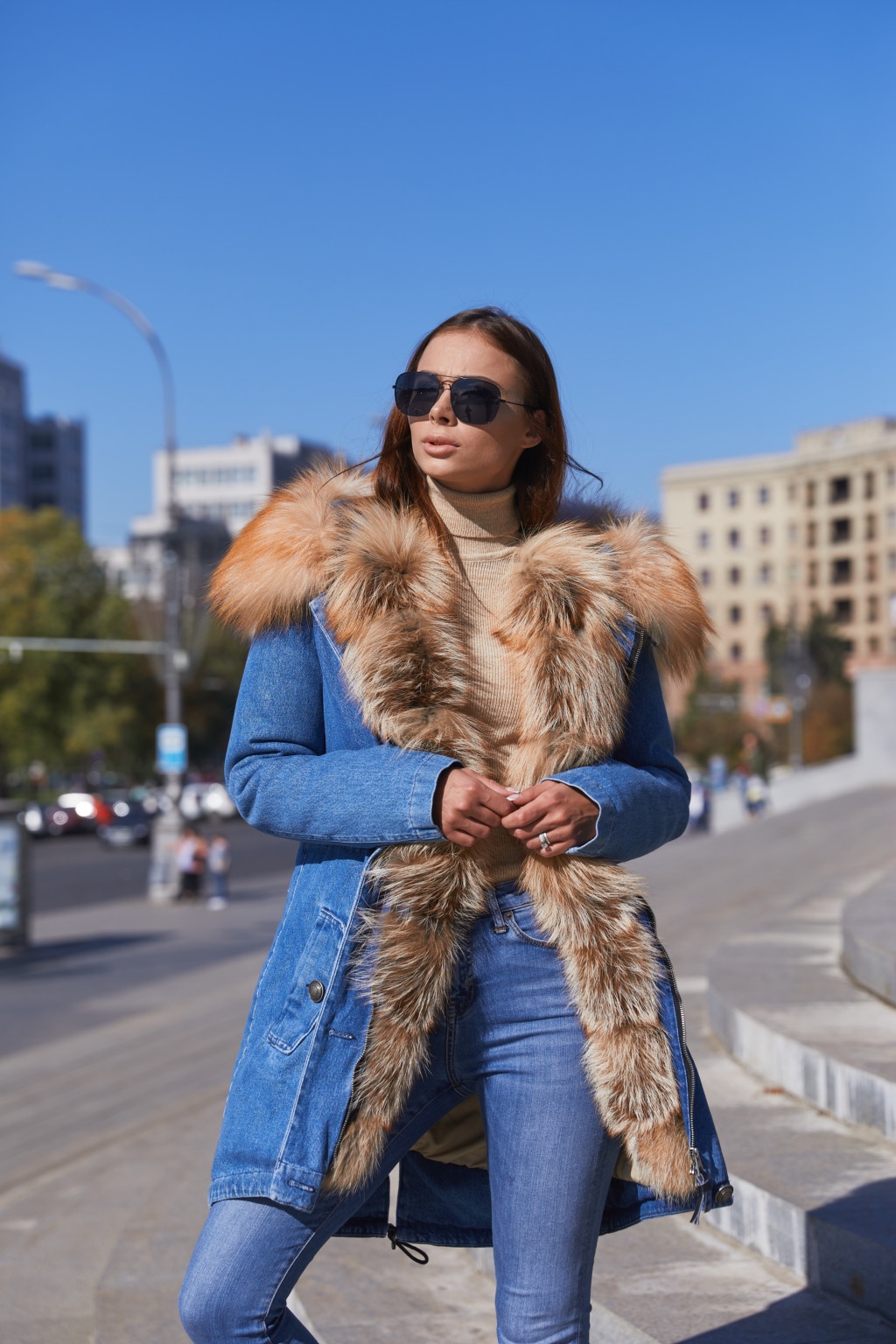 Парка П-26ех синий+голд — изображение 4