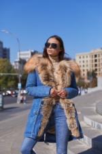 Парка П-26ех синий+голд — изображение 4