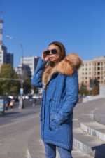 Парка П-26ех синий+голд — изображение 2