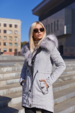 Парка П-26ех светло-серый