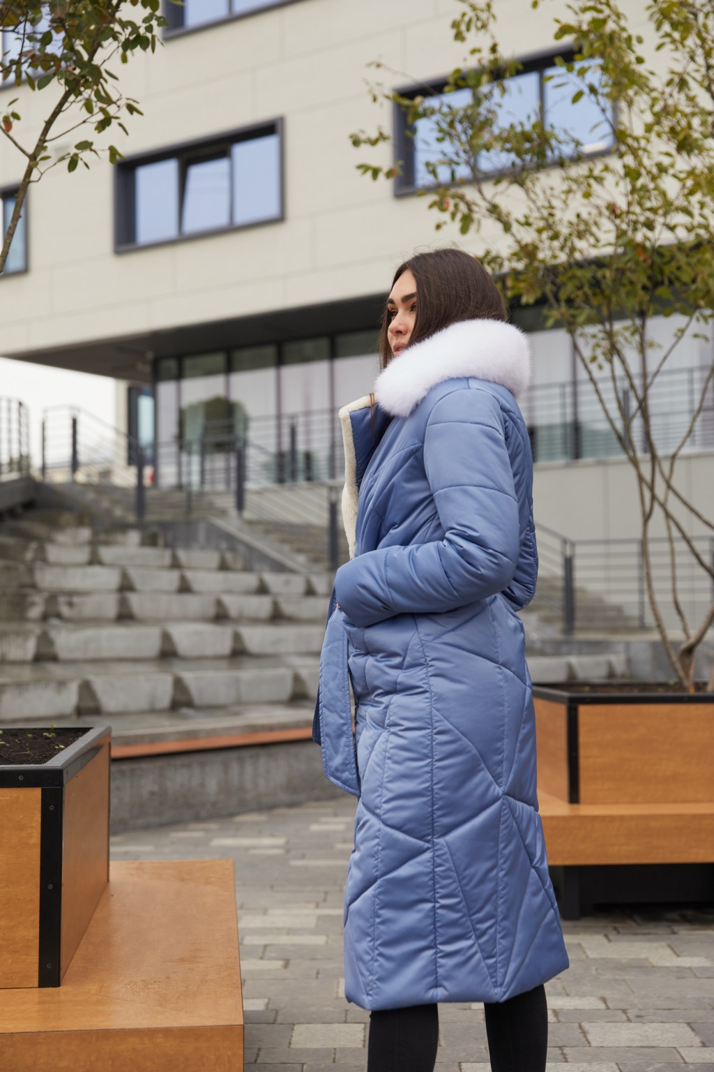 Пальто ПВ-229 голубой — изображение 2