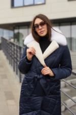 Пальто ПВ-229 синий