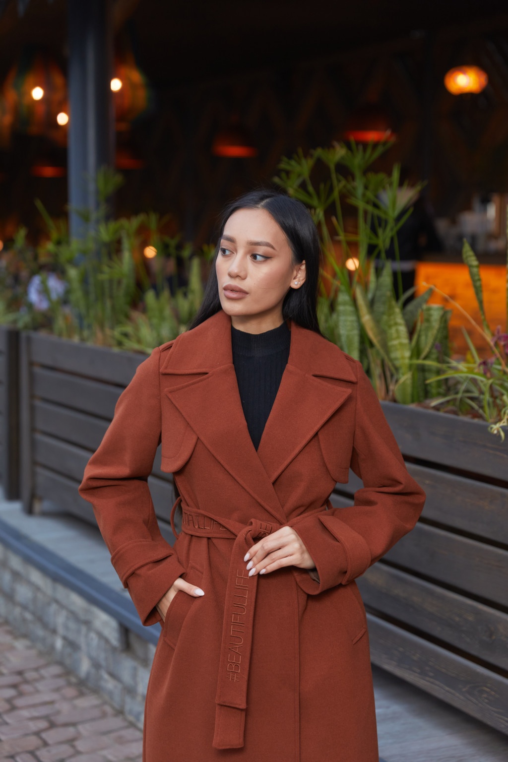 Демисезонное пальто Mila Nova ПВ-172 шоколад — изображение 2