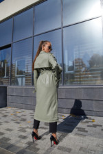 Демисезонный тренч Mila Nova ПВ-180 оливка — изображение 4