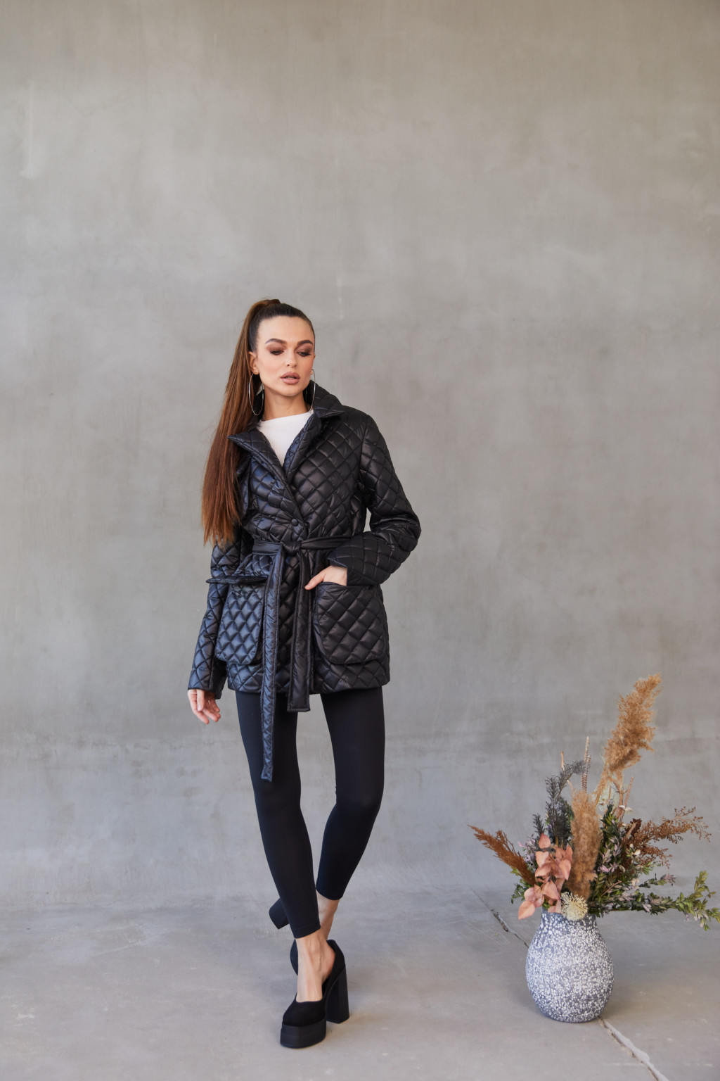 Демисезонная Куртка Mila Nova ПВ-259 черный — изображение 3