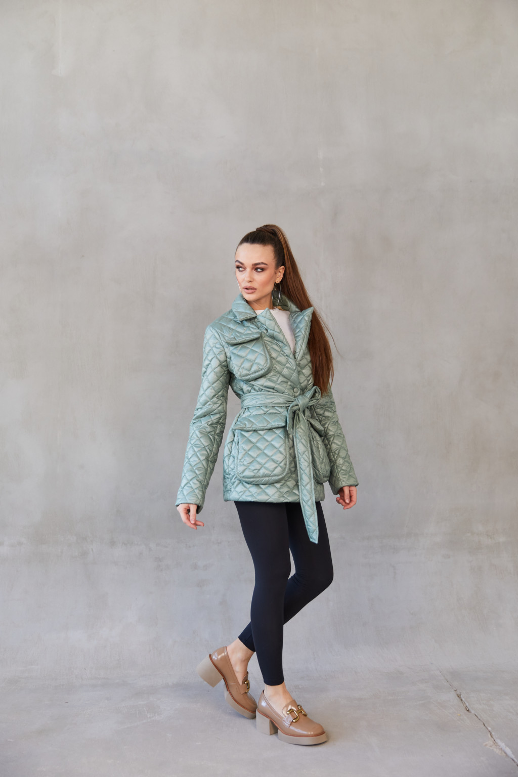 Демисезонная Куртка Mila Nova ПВ-259 оливка — изображение 2