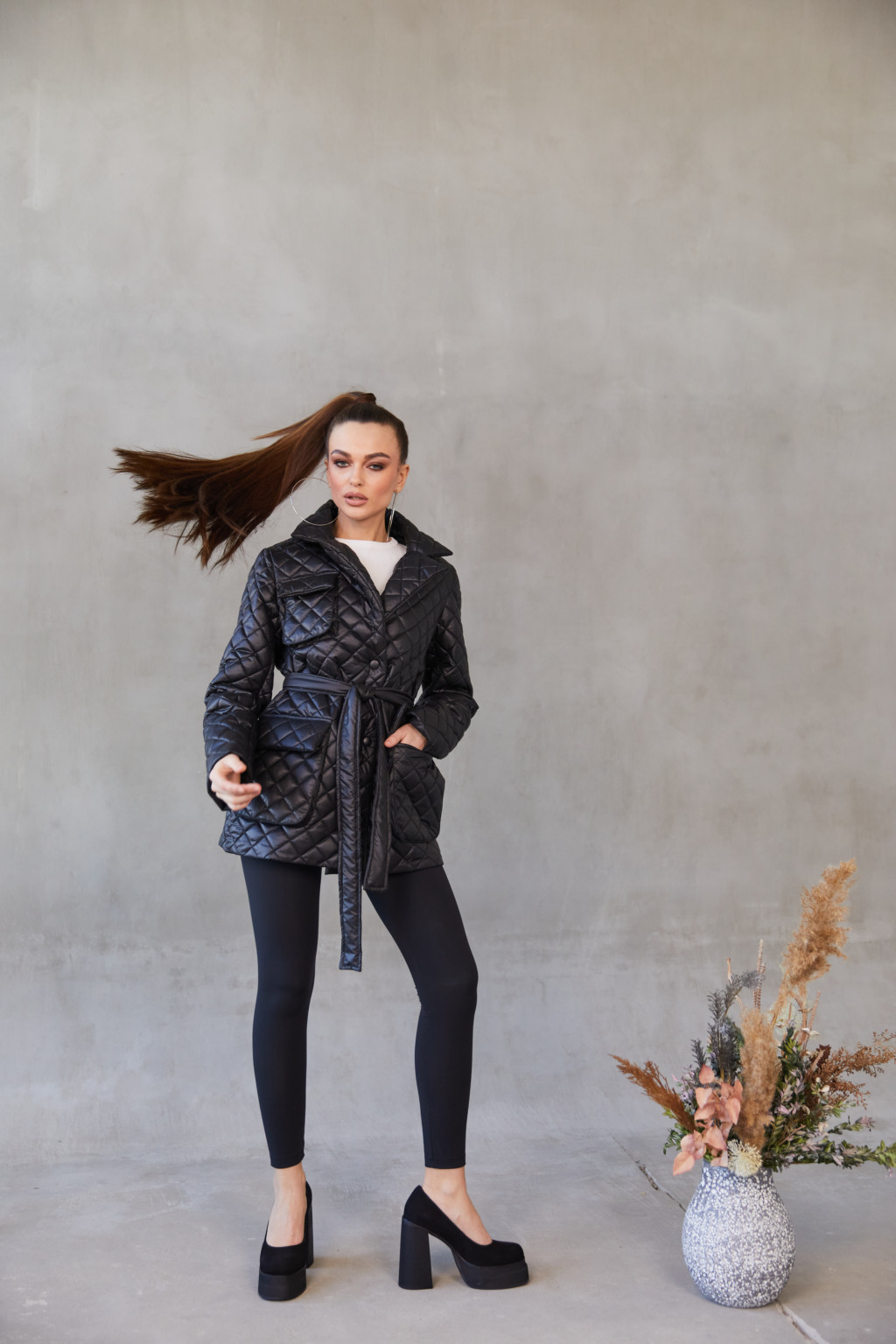 Демисезонная Куртка Mila Nova ПВ-259 черный — изображение 2