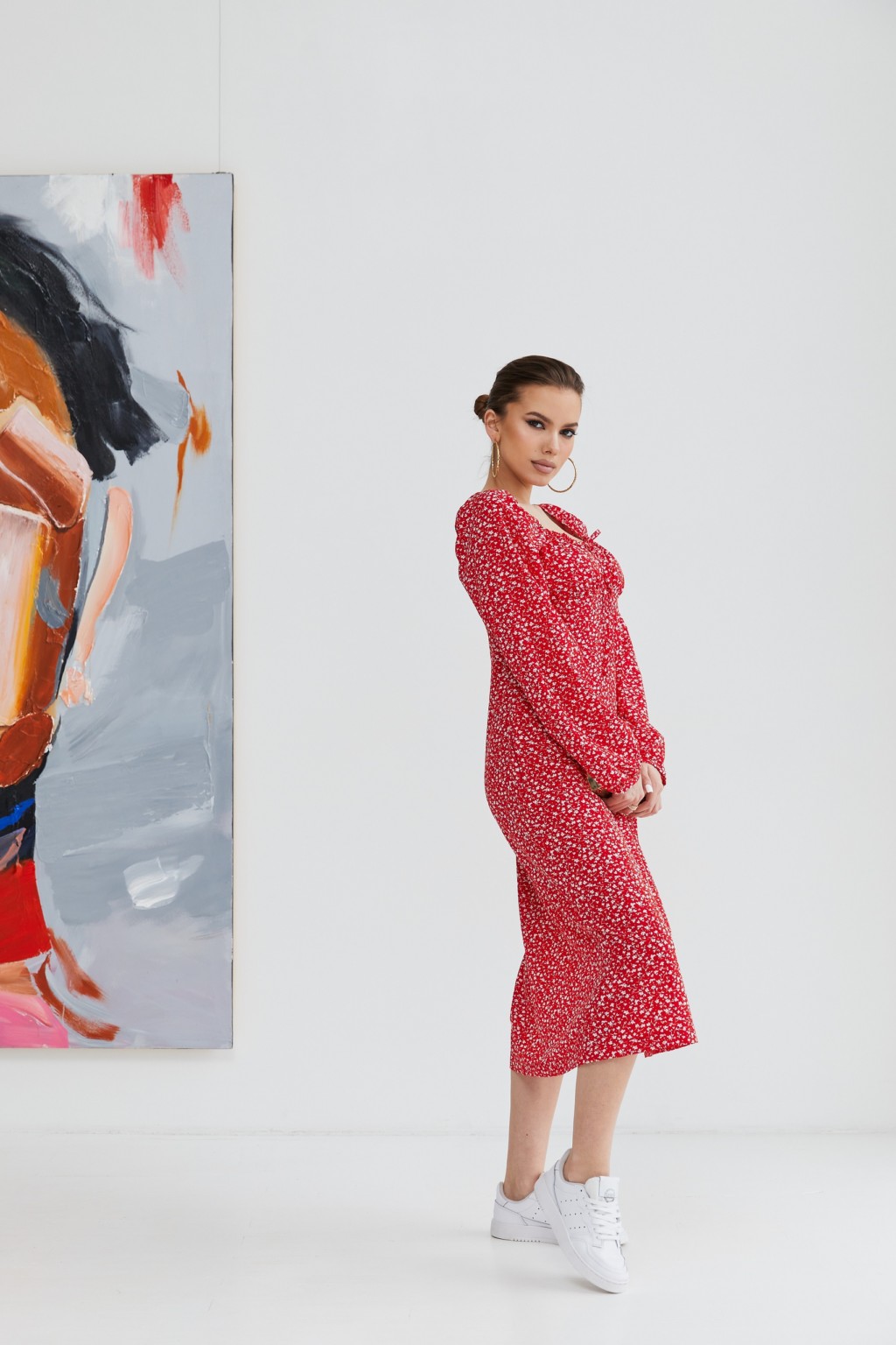 Летнее платье Mila Nova Ф-135 красный — изображение 2