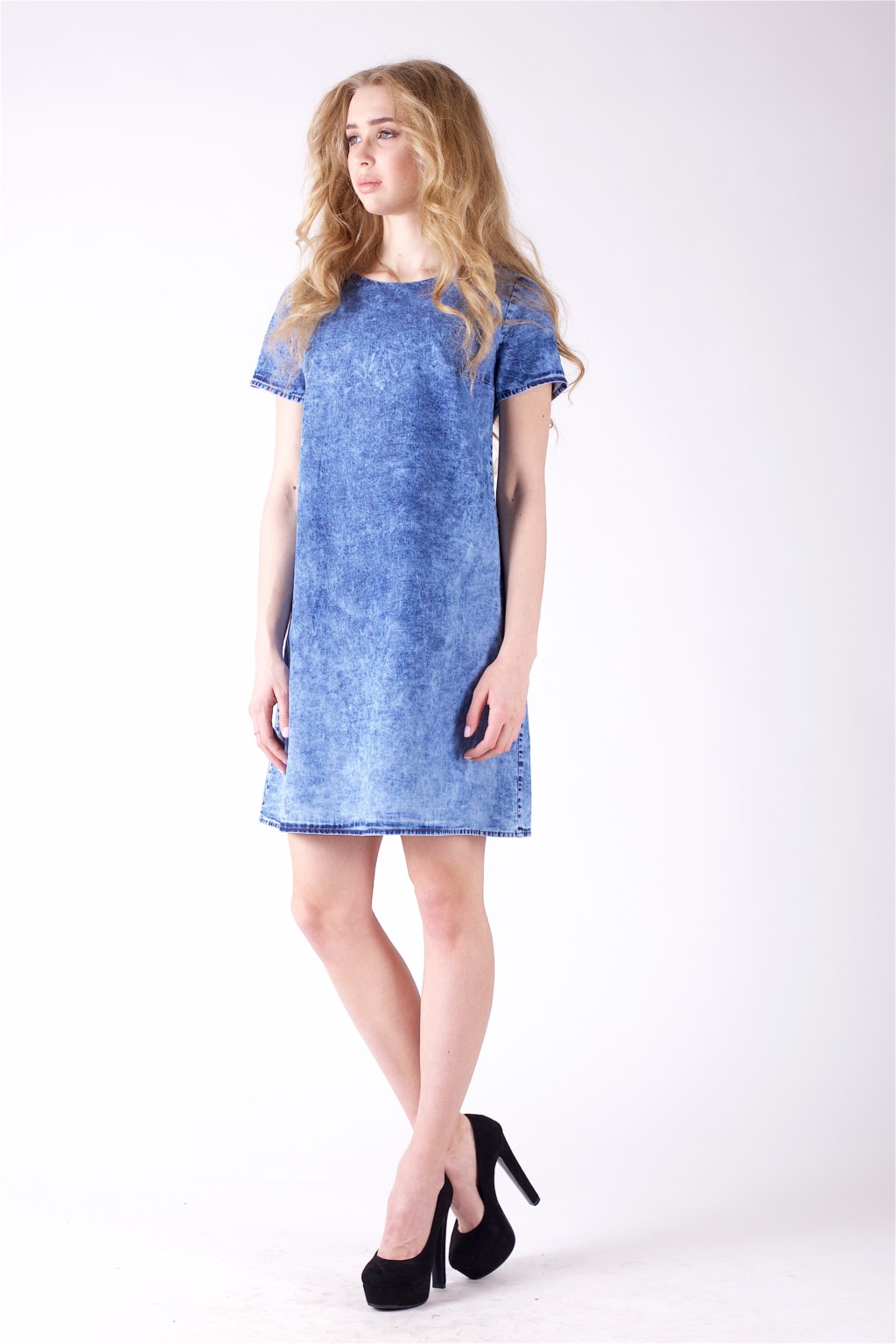 Летнее платье Mila Nova Ф-5 синий — изображение 3