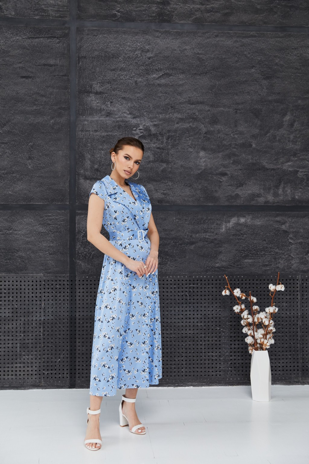 Летнее платье Mila Nova Ф-82 голубой — изображение 5