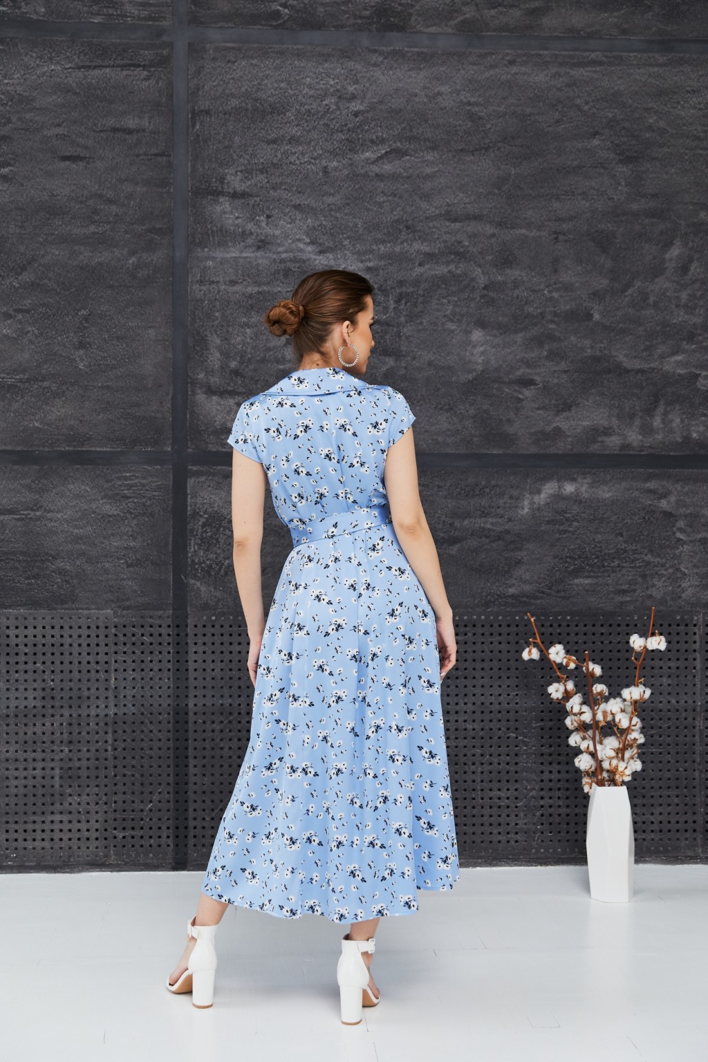 Летнее платье Mila Nova Ф-82 голубой — изображение 3