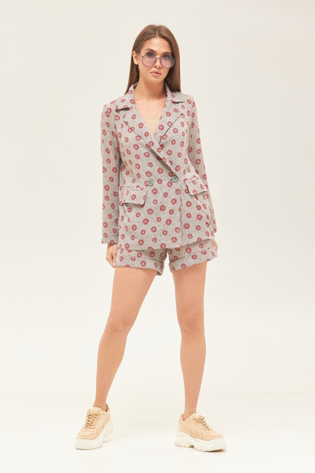 Летний костюм Mila Nova J-20 серый — изображение 1