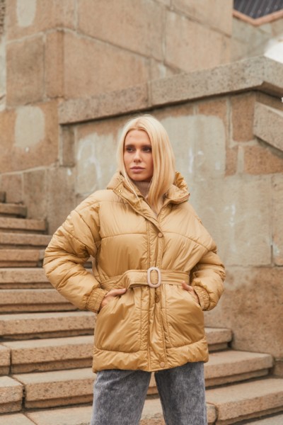 Демисезонная Куртка Mila Nova К-123 бежевый