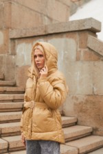 Демисезонная Куртка Mila Nova К-123 бежевый — изображение 3