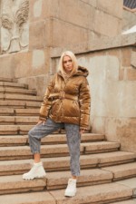 Демисезонная Куртка Mila Nova К-123 золото — изображение 2