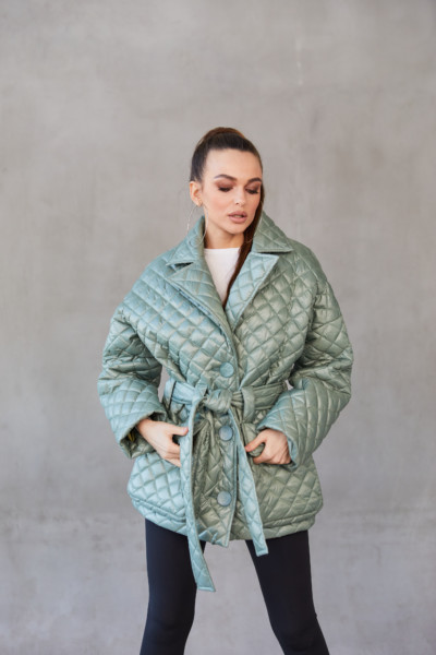 Демисезонная куртка Mila Nova К-168 оливка