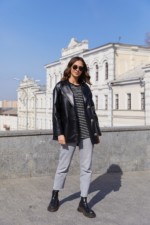 Демисезонная Куртка Mila Nova К-195 черный — изображение 2