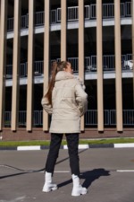 Зимняя куртка Mila Nova К-243 бежевый — изображение 5