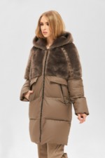 Зимняя куртка Mila Nova К-171 капучино