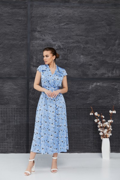 Летнее платье Mila Nova Ф-82 голубой