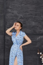 Летнее платье Mila Nova Ф-82 голубой — изображение 4