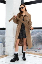 Демисезонное Пальто Mila Nova ПВ-246 кемел — изображение 2