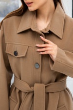 Демисезонное Пальто Mila Nova ПВ-246 кемел — изображение 7