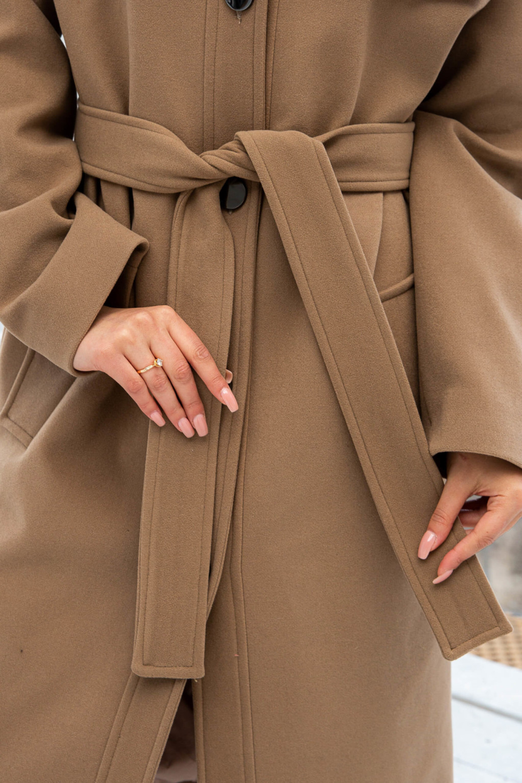 Демисезонное Пальто Mila Nova ПВ-246 кемел — изображение 6