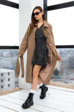 Демисезонное Пальто Mila Nova ПВ-246 кемел — изображение 3