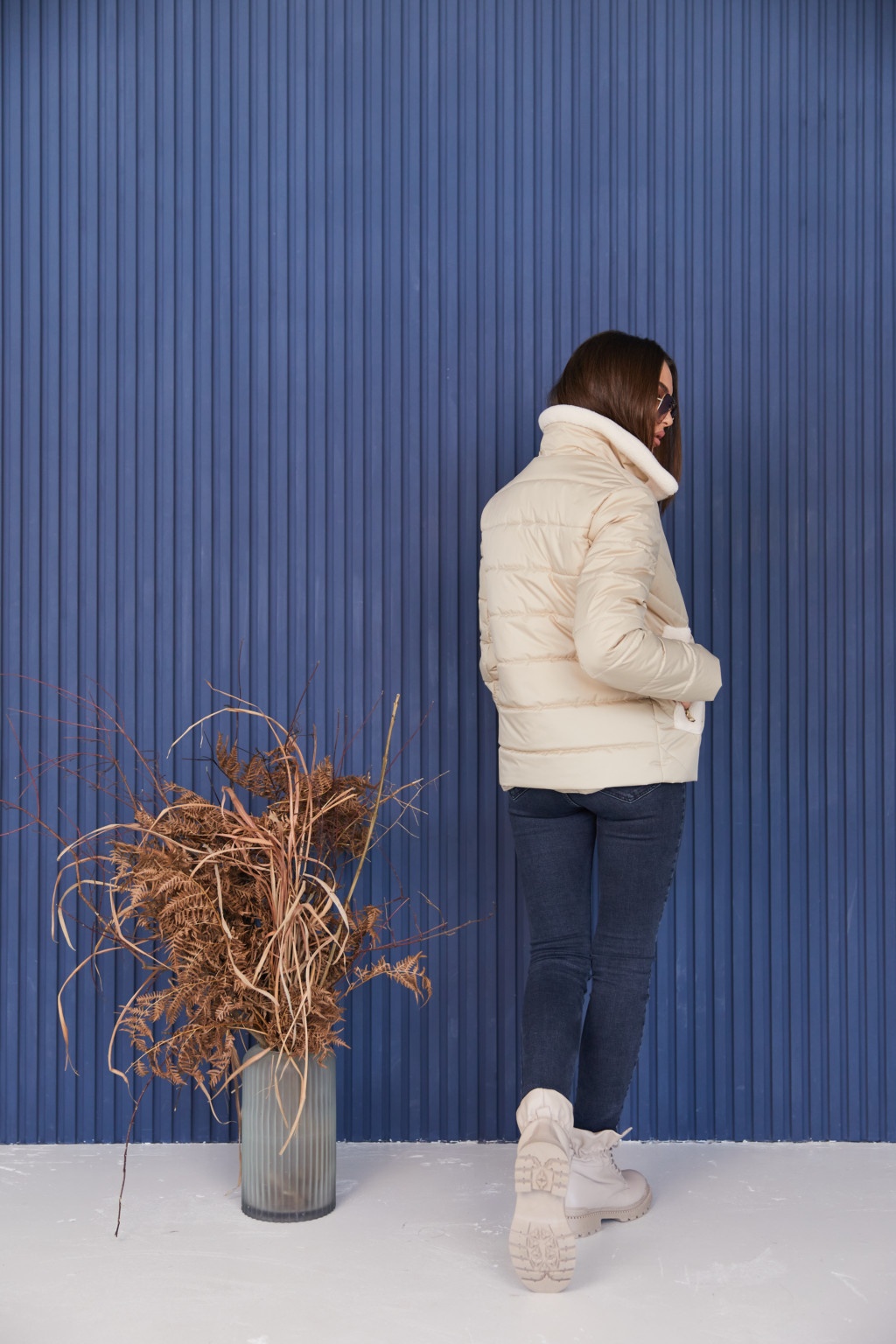 Демисезонная Куртка Mila Nova К-234 бежевый — изображение 4