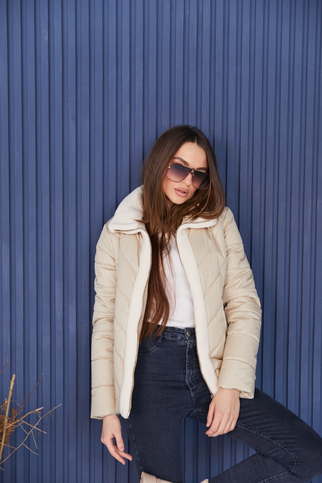 Демисезонная Куртка Mila Nova К-234 бежевый — изображение 2