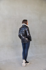 Демисезонная Куртка Mila Nova К-234 черный — изображение 5