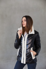 Демисезонная Куртка Mila Nova К-234 черный — изображение 4