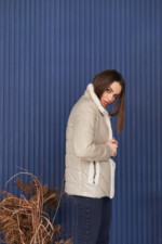 Демисезонная Куртка Mila Nova К-234 серый — изображение 4