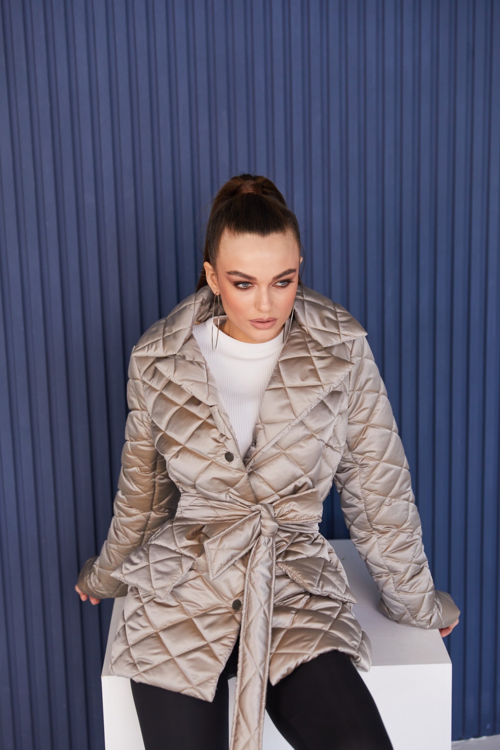 Демисезонная Куртка Mila Nova К-252 капучино — изображение 2