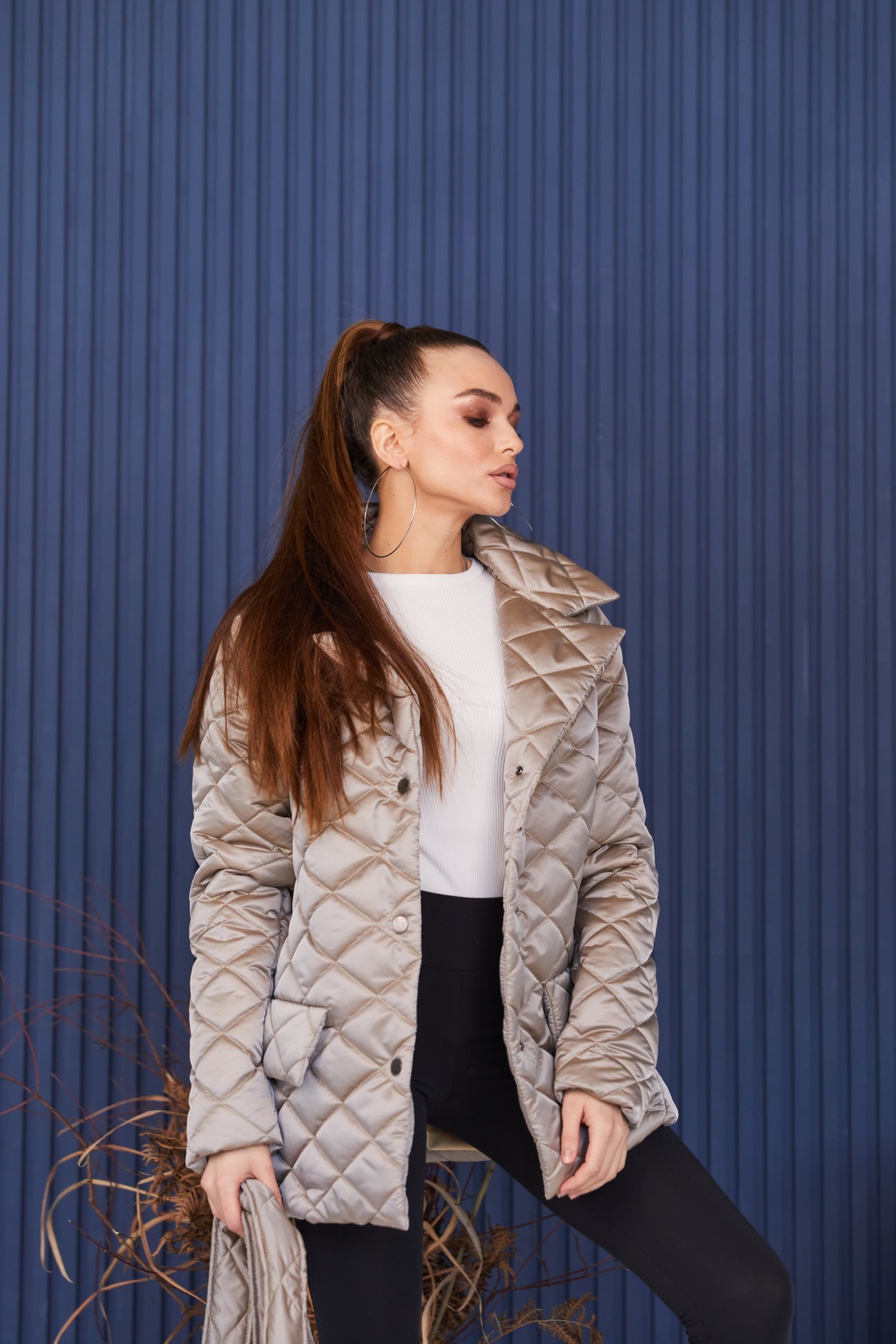 Демисезонная Куртка Mila Nova К-252 капучино — изображение 4