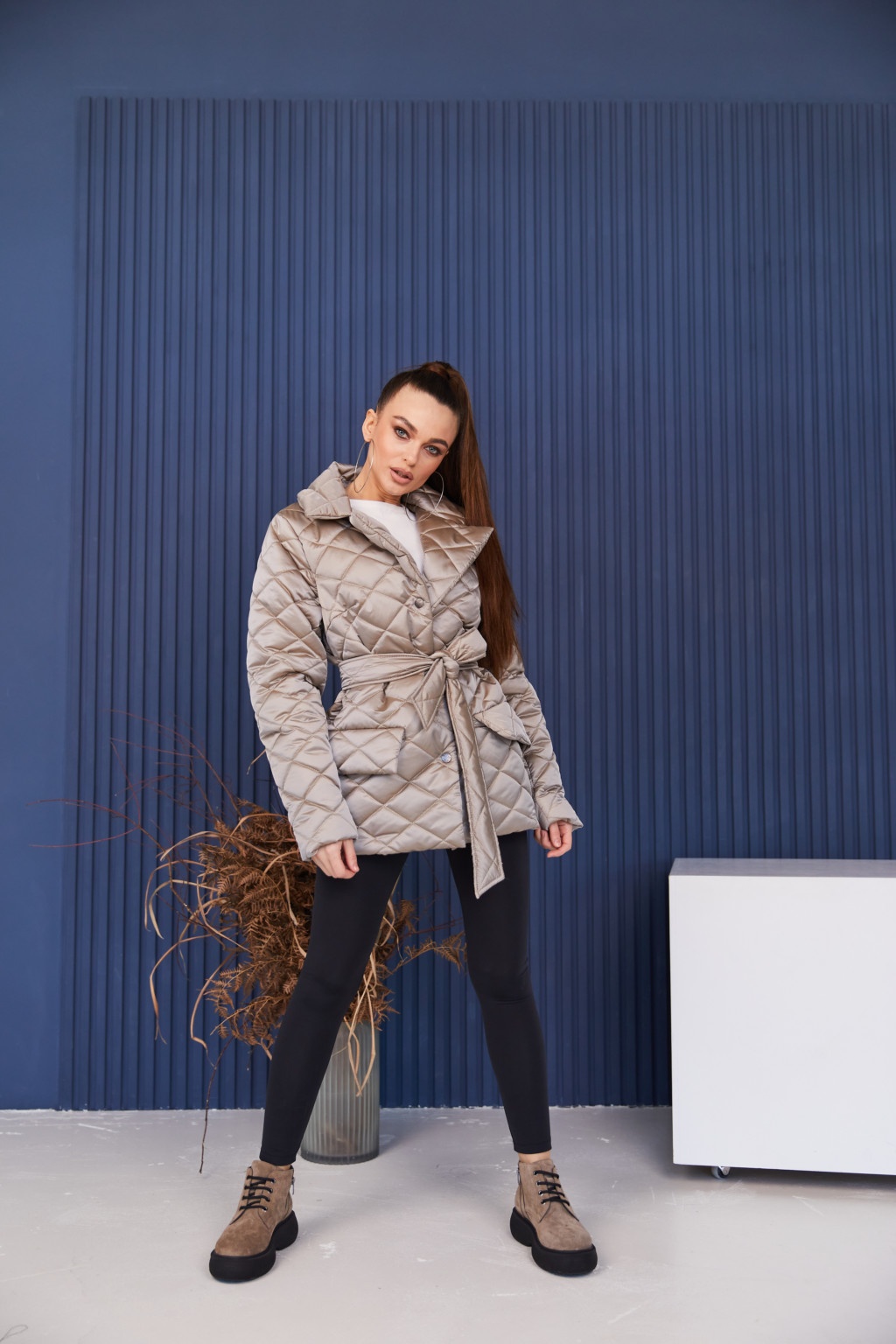 Демисезонная Куртка Mila Nova К-252 капучино — изображение 3