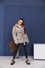 Демисезонная Куртка Mila Nova К-252 капучино — изображение 3