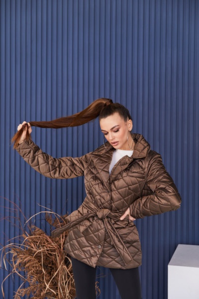 Демисезонная Куртка Mila Nova К-252 шоколад