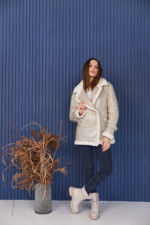 Демисезонная Куртка Mila Nova К-254 серый — изображение 2