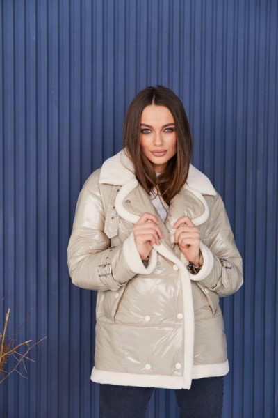 Демисезонная Куртка Mila Nova К-254 серый