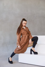 Демисезонное пальто Mila Nova ПВ-287 кемел — изображение 2