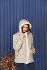 Демисезонная Куртка Mila Nova К-238 бежевый — изображение 3