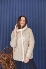 Демисезонная Куртка Mila Nova К-238 бежевый — изображение 2