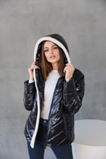 Демисезонная Куртка Mila Nova К-238 черный — изображение 5