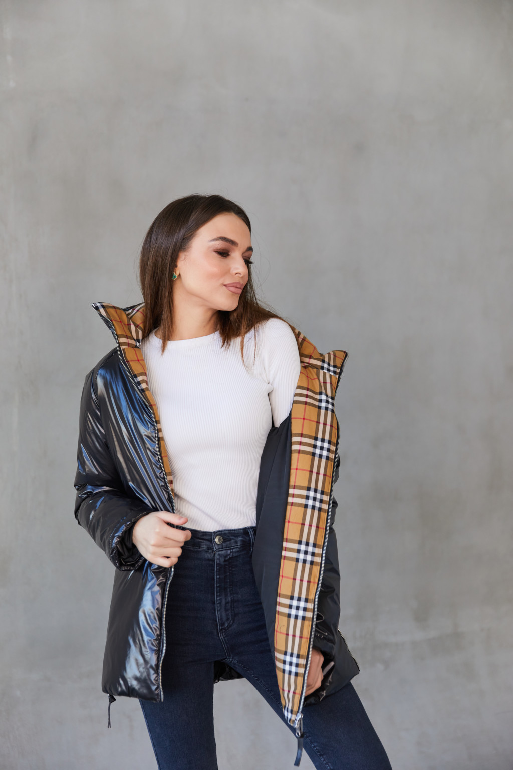 Демисезонная Куртка Mila Nova К-253 черный — изображение 5