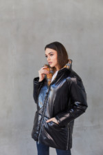 Демисезонная Куртка Mila Nova К-253 черный — изображение 4