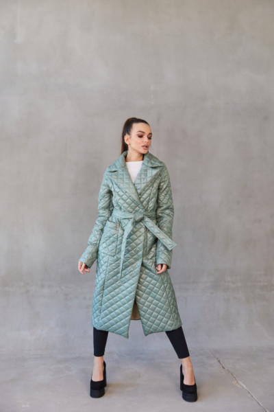 Демисезонный плащ Mila Nova ПВ-285 оливка