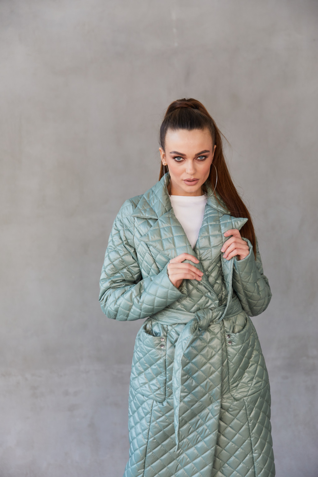 Демисезонный плащ Mila Nova ПВ-285 оливка — изображение 3